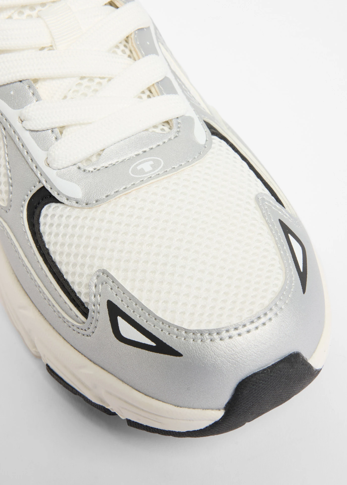 Sneakers Tom Tailor chunky à semelle légère • blanc/argenté • Boutique bonprix