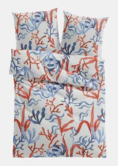 Linon dekbedovertrek • blauw-rood • bonprix online shop