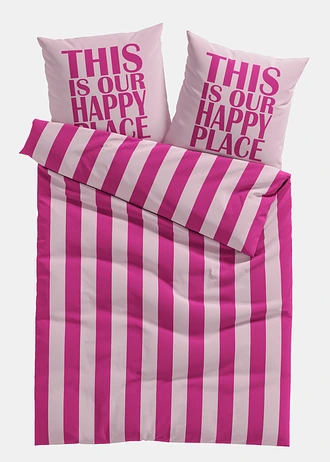 Povlečení z bavlněné směsi • pink-růžová • bonprix obchod
