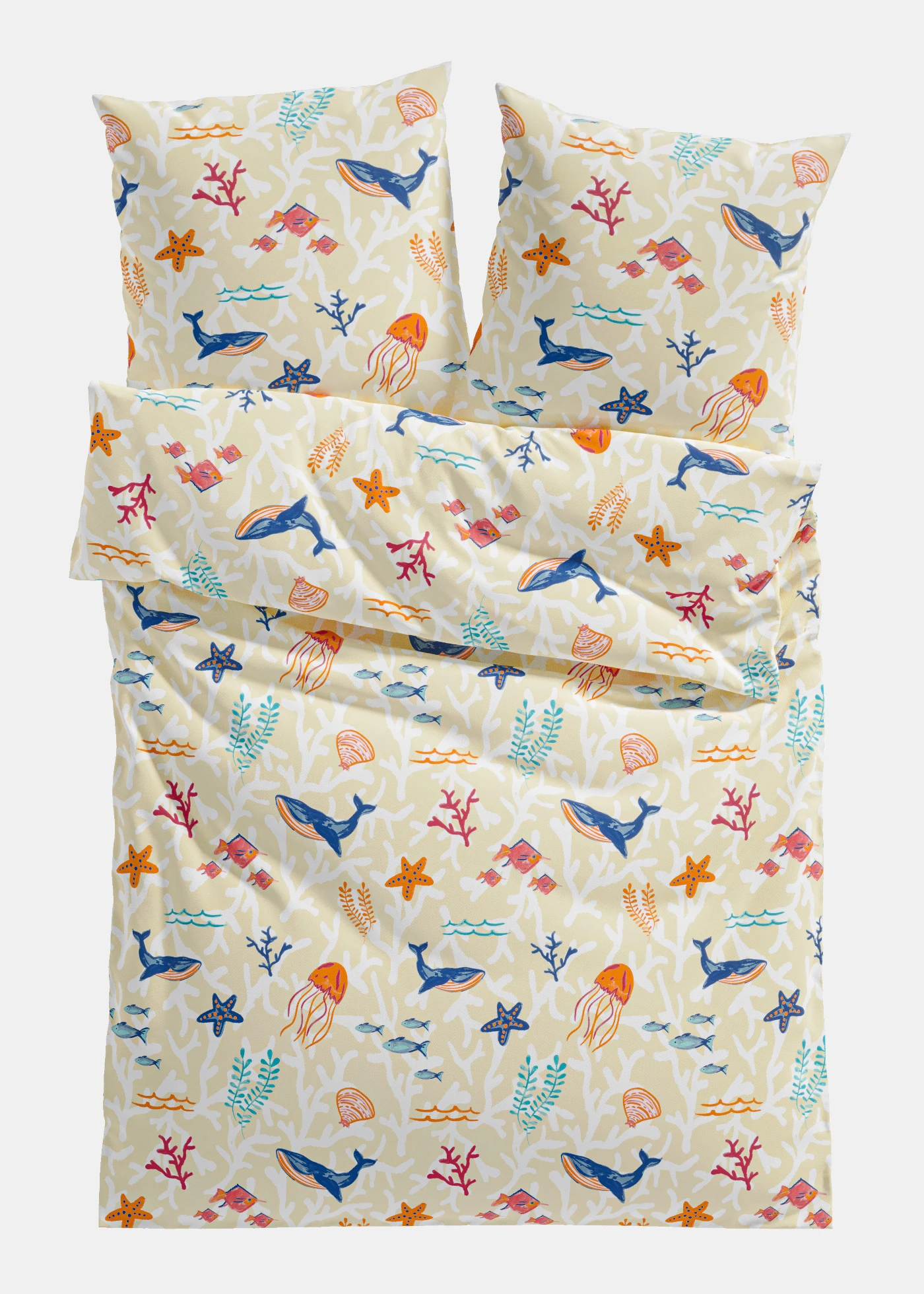 Ágyneműhuzat pamutszövetből • krém • bonprix áruház