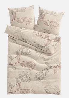 Lenjerie de pat din linou • crem • magazin bonprix