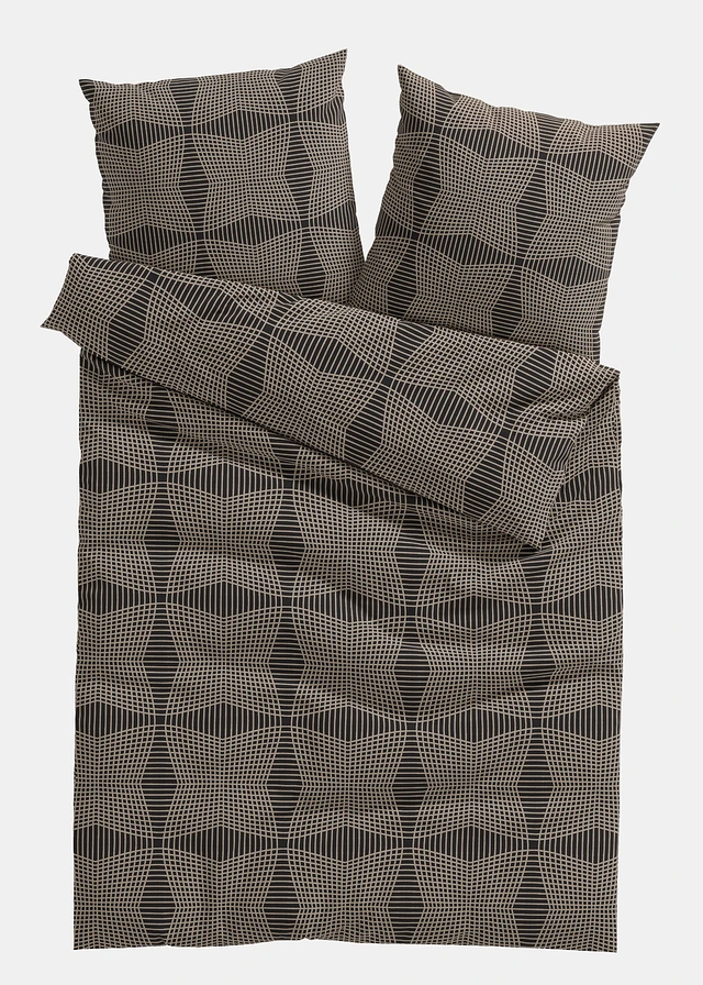 Lenjerie de pat din material cu bumbac • gri • magazin bonprix