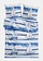 Linon dekbedovertrek, Kleur: blauw/wit
