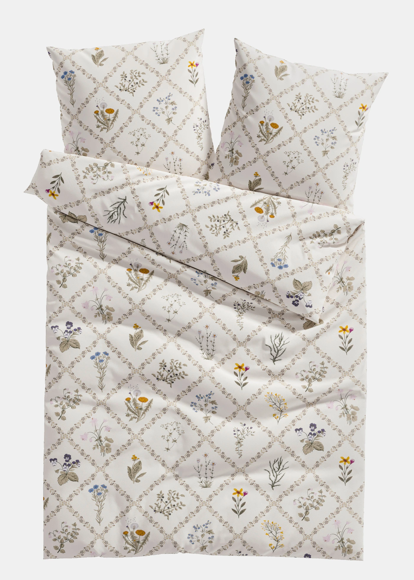 Lenjerie de pat din linou • crem • magazin bonprix