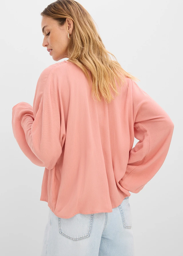 Tuniek van fijne viscose • poederbruin • product-page.page-title-suffix