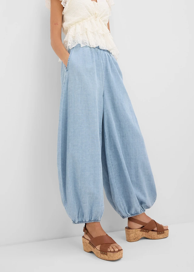Pantalon sarouel léger • bleu glacier denim • product-page.page-title-suffix