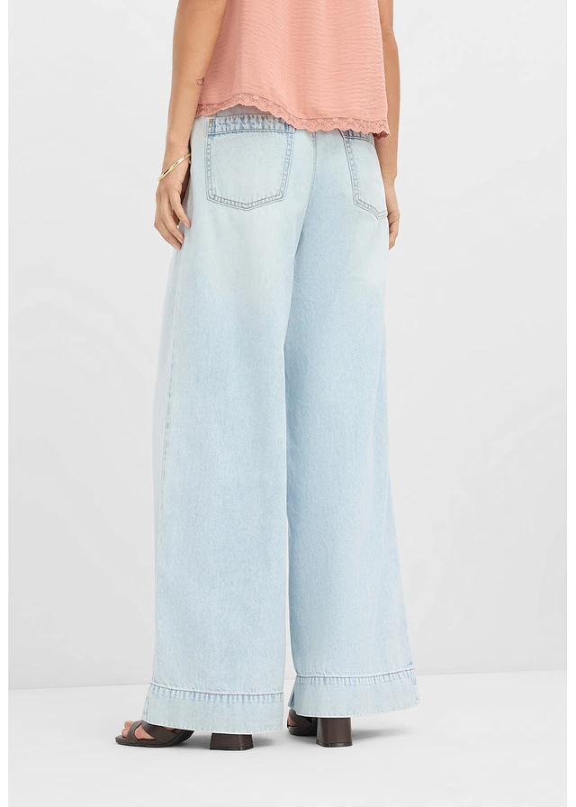 Jean large taille haute • bleu glacier denim used • product-page.page-title-suffix