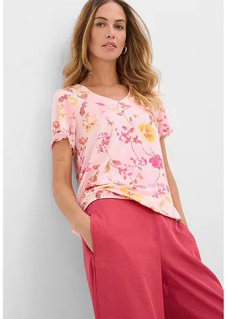 Shirt met bloemenprint • roze gebloemd • bonprix online shop
