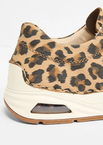 Komfortowe sneakersy marki Rieker z wyściełaną wkładką • beżowy w panterkę • sklep bonprix