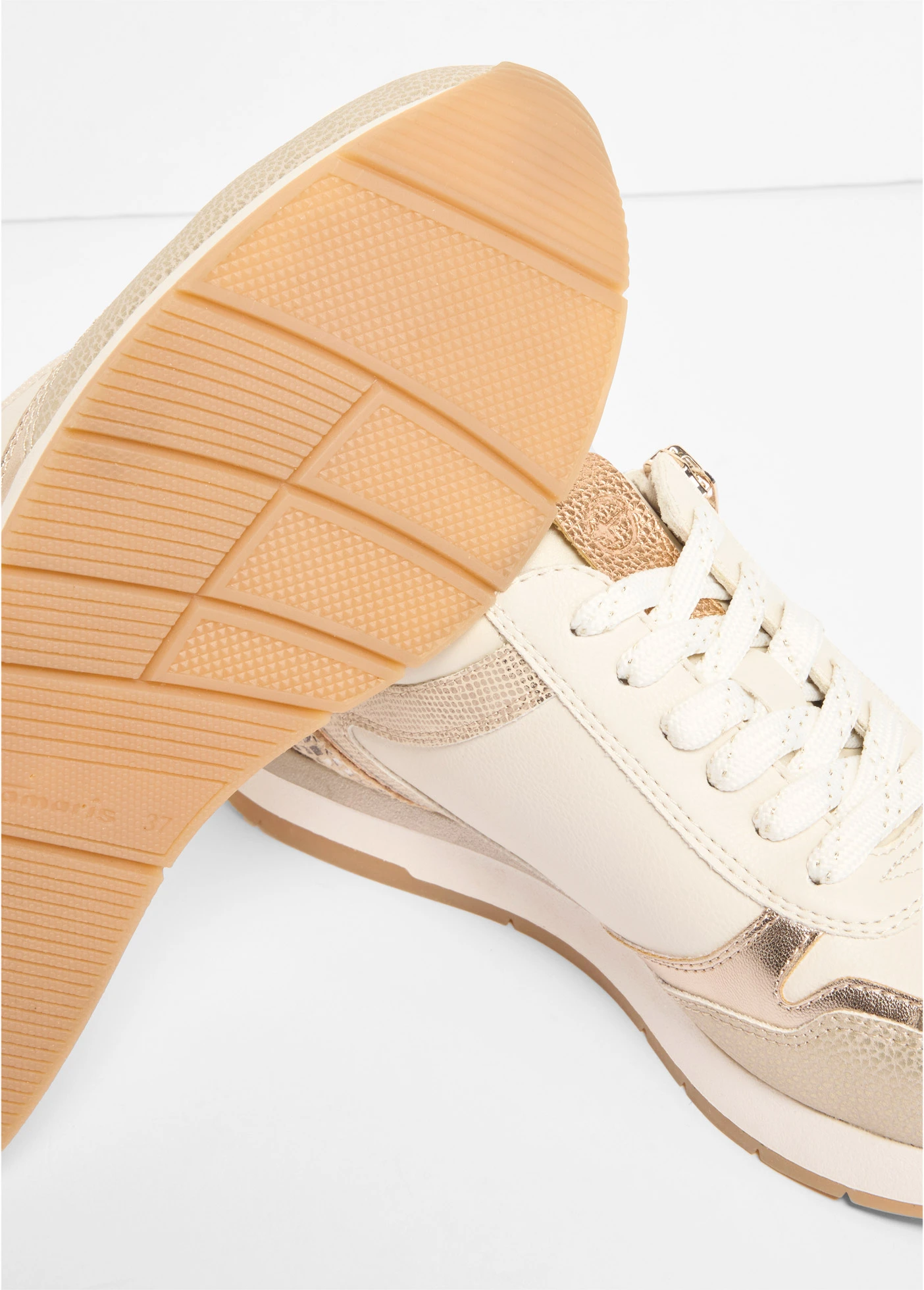 Sneakers Tamaris avec détails python • beige python • Boutique bonprix