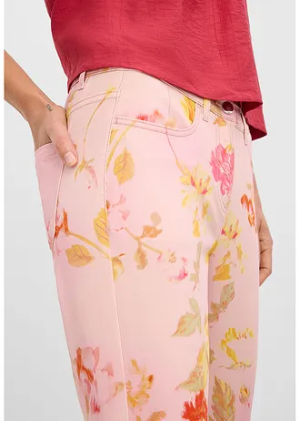 Pantalon extensible à imprimé floral • rose floral • Boutique bonprix