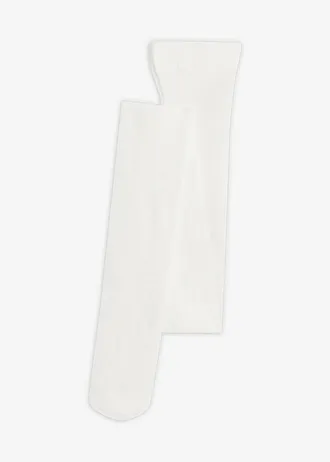 Collant voile effet résille 30D, Couleur: blanc