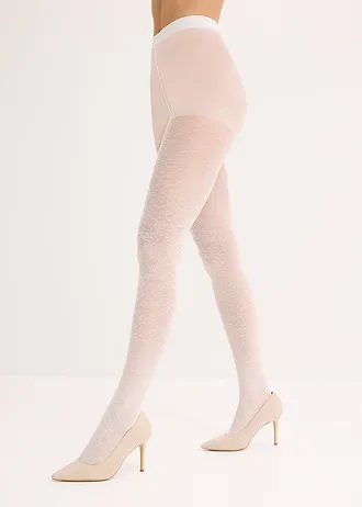 Panty van netmateriaal 30 DEN, Kleur: wit