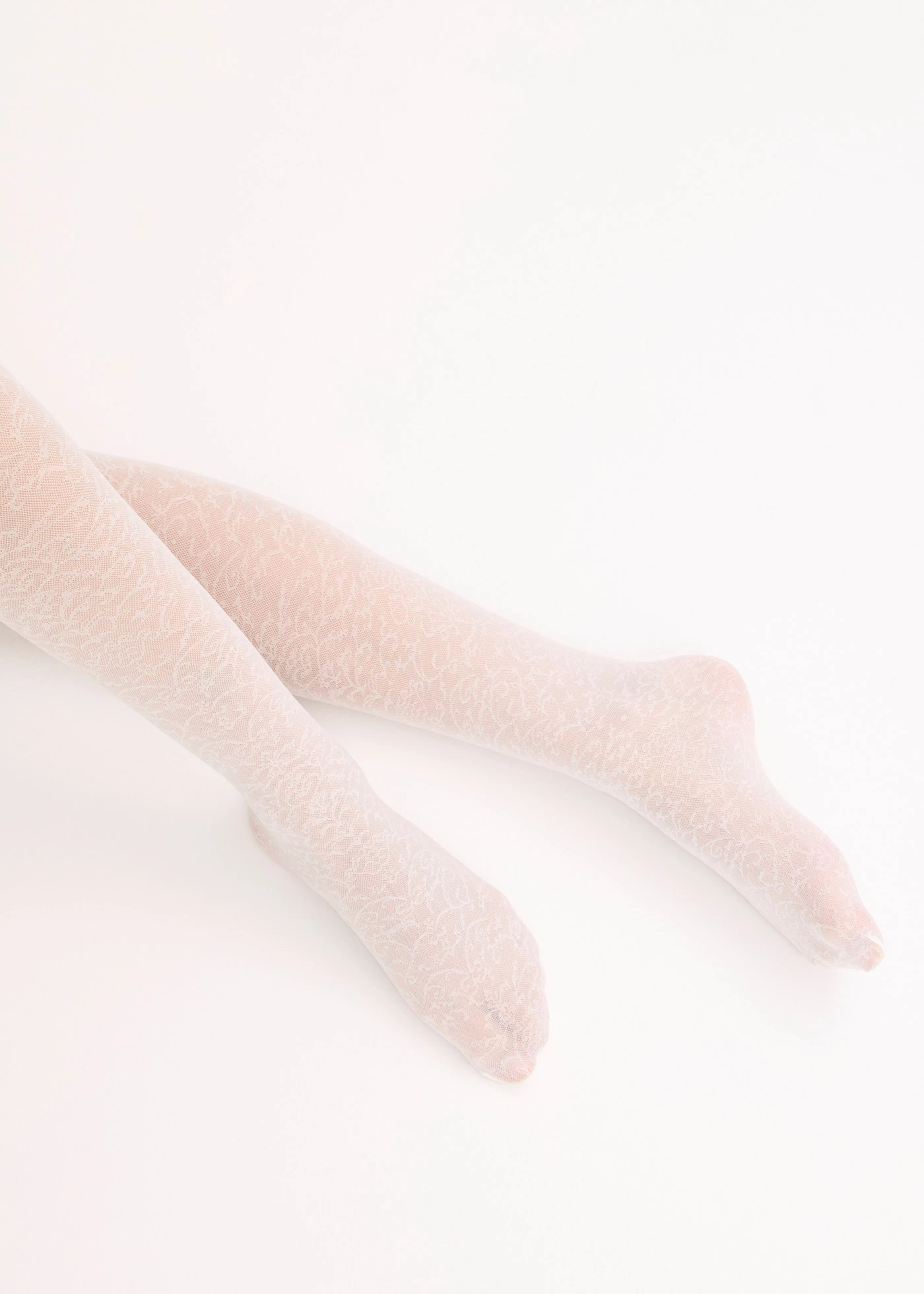 Collant voile effet résille 30D • blanc • Boutique bonprix