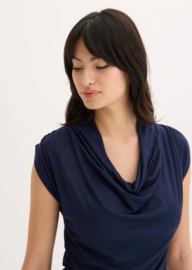 T-shirt en viscose extensible • bleu foncé • product-page.page-title-suffix
