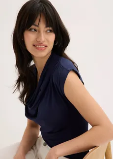 T-shirt en viscose extensible • bleu foncé • Boutique bonprix