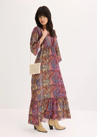 Maxi ruha • pink/világoskék mintás • bonprix áruház