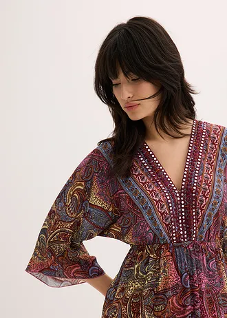 Maxi ruha • pink/világoskék mintás • bonprix áruház