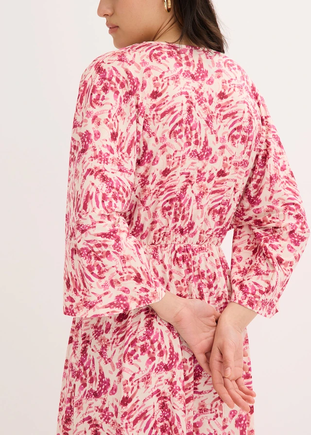 Jersey jurk met kant • pink gedessineerd • product-page.page-title-suffix