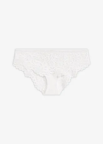 Bokové nohavičky z elegantnej čipky • biela • obchod bonprix