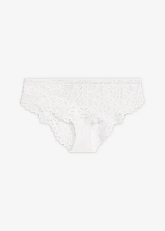 Bokové nohavičky z elegantnej čipky • biela • obchod bonprix
