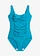 Alakformáló fürdőruha közepes formáló hatással, átkötős hatásban, szín: zöldeskék