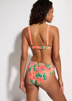 Trojúhelníkové bikiny (2dílná souprava) • korálová s květinovým potiskem • bonprix obchod