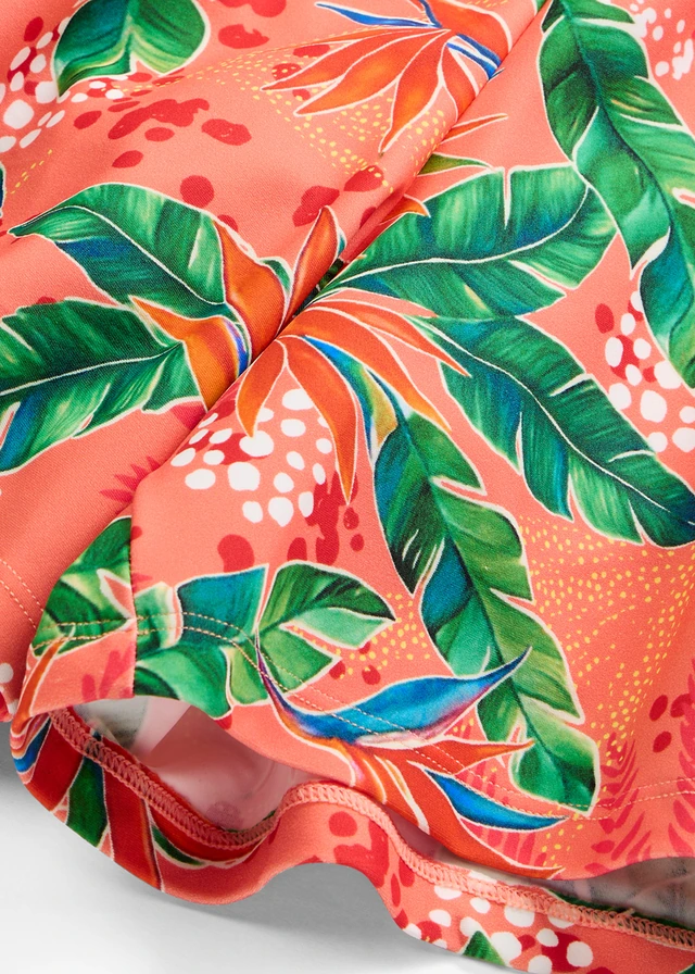 Zwemshort met binnenbroekje • koraal met bloemenprint • product-page.page-title-suffix