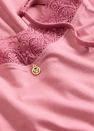 Nachthemd in een zachte viscosemix • bessensorbet • bonprix online shop