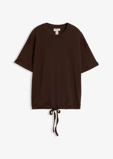 T-shirt van puur biologisch katoen, Kleur: donkerbruin