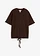 T-shirt 100% coton, Couleur: marron foncé