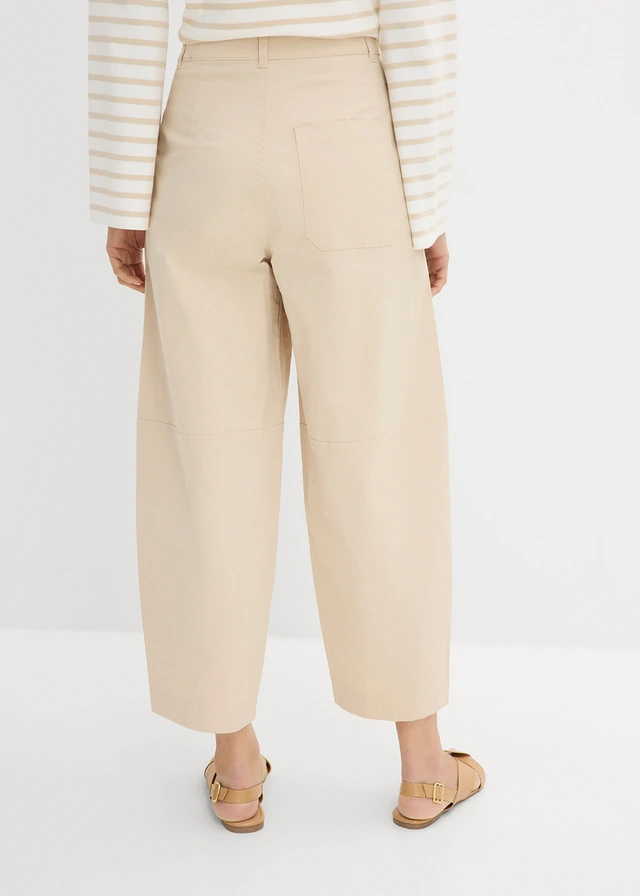 Lichte culotte van twill in ballonlook • lichtsand • product-page.page-title-suffix