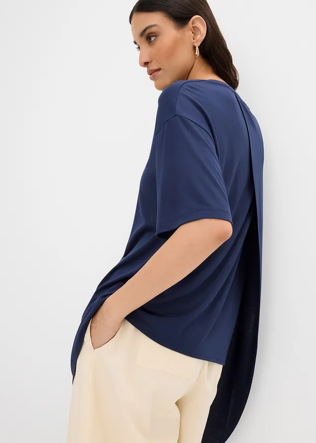 Shirt in een zachte modalmix • donkerblauw • product-page.page-title-suffix