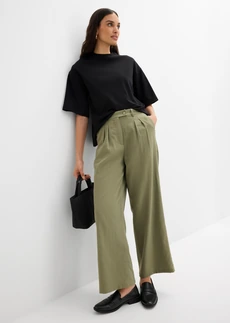 Oversized shirt met asymmetrische onderrand van puur biologisch katoen • zwart • bonprix online shop