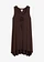 Jersey jurk met vetersluiting, Kleur: donkerbruin