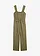 Jersey jumpsuit van katoenmix, Kleur: olijfgroen
