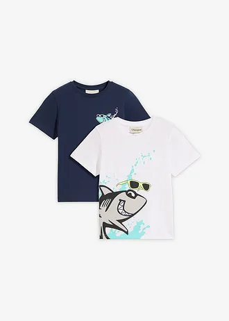 T-shirt chłopięcy z bawełny organicznej (2 szt.)