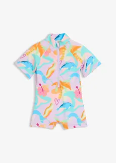 Zwemsuit, Kleur: zacht lila gedessineerd