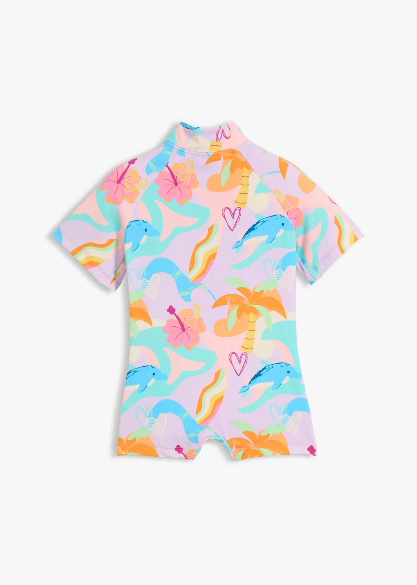 Zwemsuit • zacht lila gedessineerd • bonprix online shop