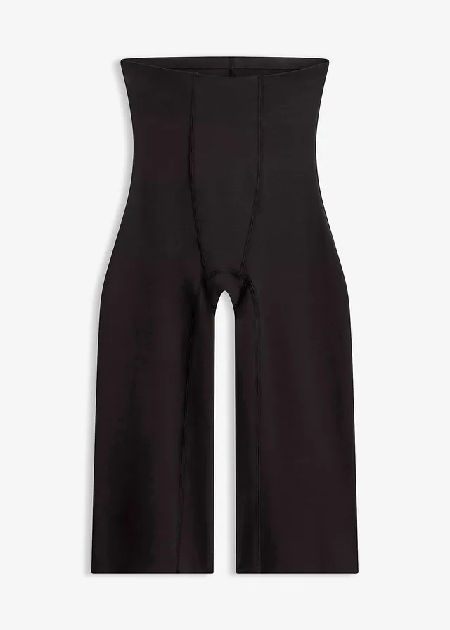 Spodnie capri lekko modelujące z bawełny • czarny • sklep bonprix