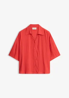 Chemisier court de plage en viscose fluide