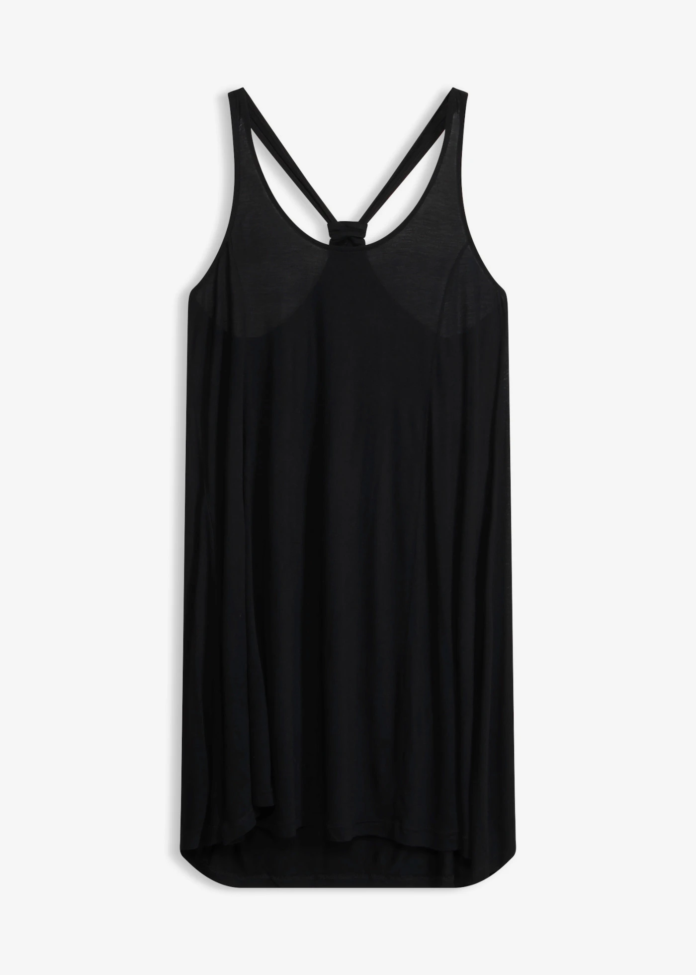 Strandjurk van soepele viscose • zwart • bonprix online shop