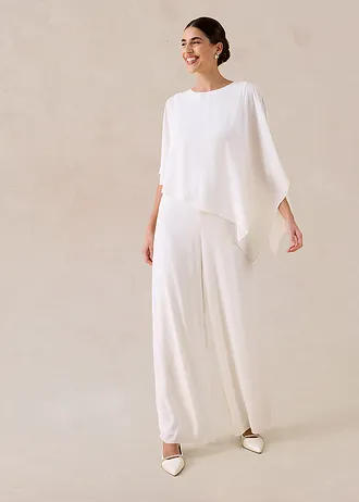 Combinaison en mousseline • ecru • Boutique bonprix