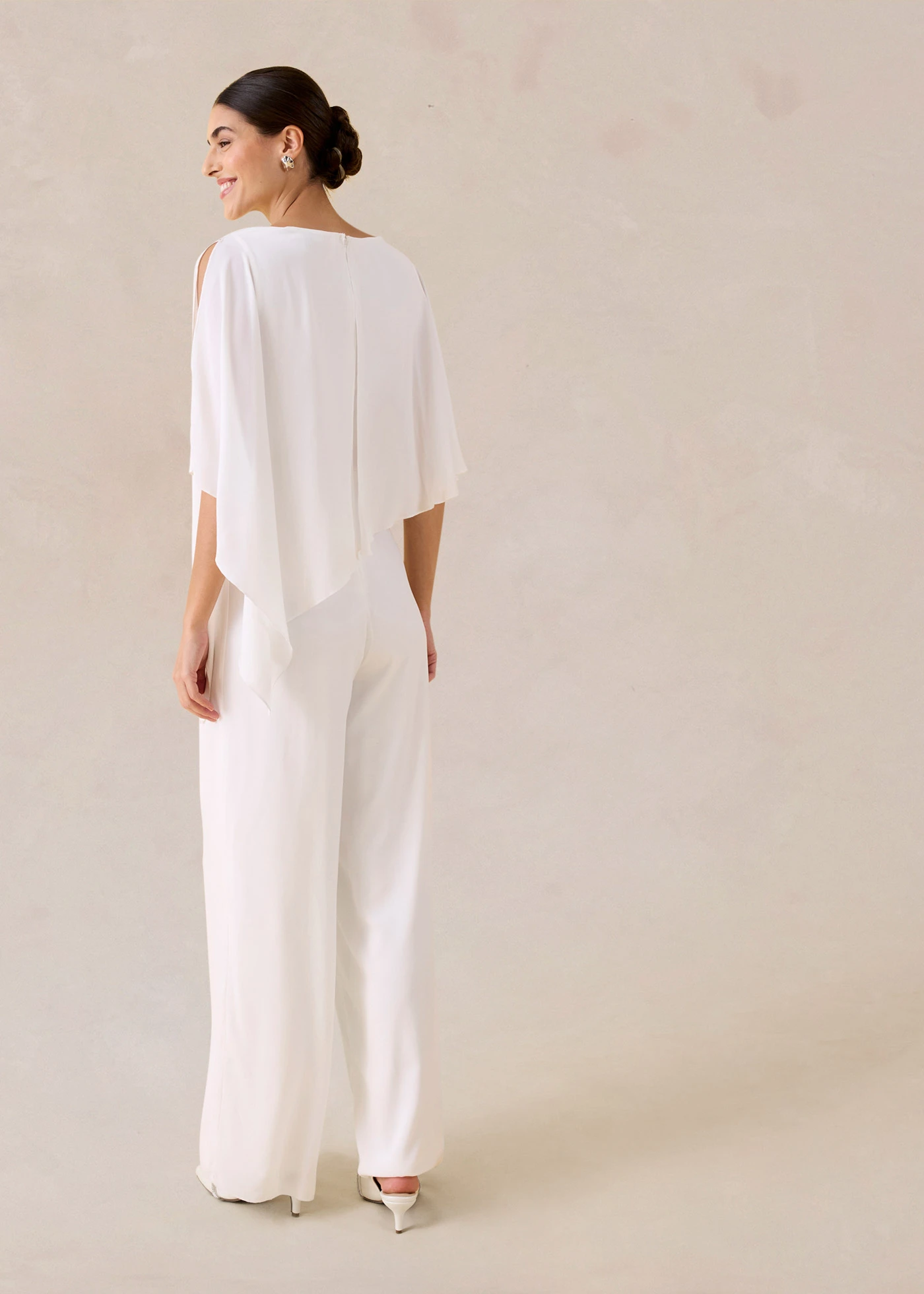 Combinaison en mousseline • ecru • Boutique bonprix