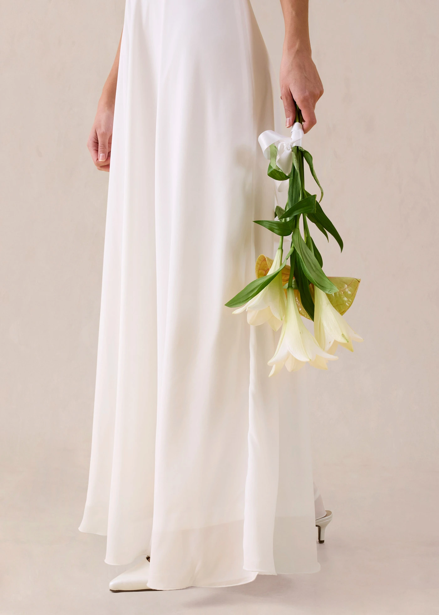 Rochie mireasă cu dantelă • ecru • magazin bonprix