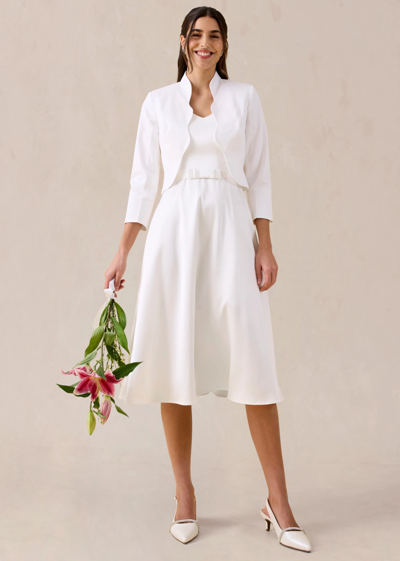 Bolerko z delikatnej bawełny • biały • sklep bonprix