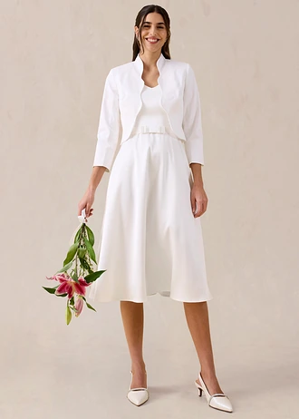 Bolero van fijn katoen • wit • bonprix online shop