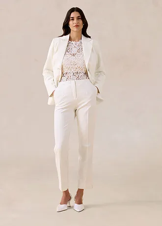 Blazer met sierknopen • wolwit • bonprix online shop