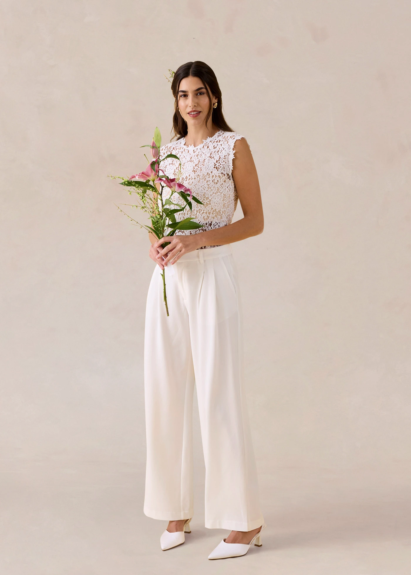 Kalhoty Marlene • přírodní bílá • bonprix obchod