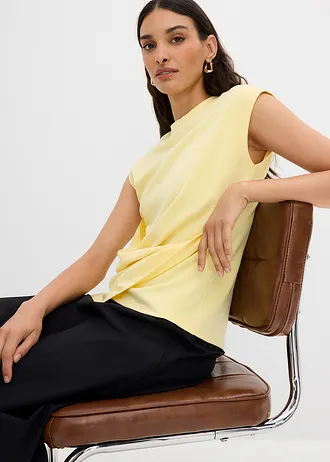 T-shirt à base asymétrique • jaune clair • Boutique bonprix